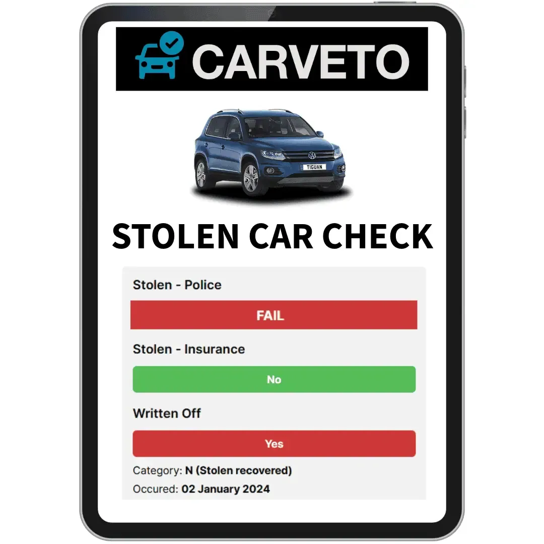 Check a car for theft, finance, write-off and DVLA ownership